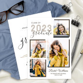 卒業高校2023写真パーティの招待状 案内状