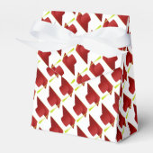 卒業高校、カレッジレッドキャップパターン フェイバーボックス (正面サイド)