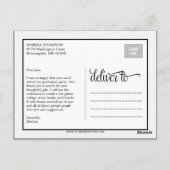 卒業1年のサンキューカード ポストカード (裏面)