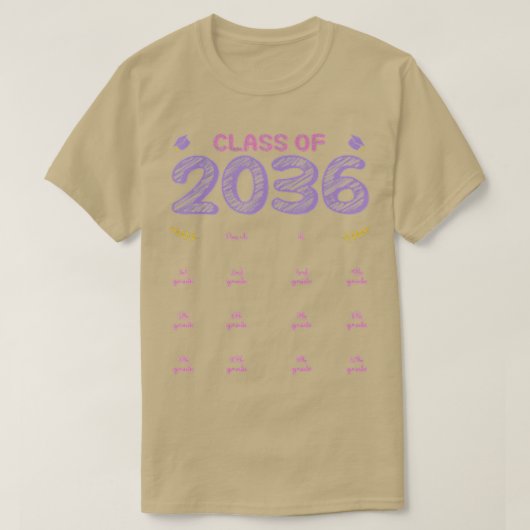卒業1日目の授業で成長する Tシャツ (デザイン正面)
