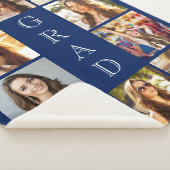 卒業10フォトブルー卒業 シェルパブランケット (3/4)