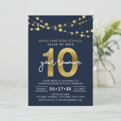 卒業10周年記念ブルーのイルミネーション 招待状 (スタンド正面)