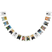 卒業12写真区分年おめでとう名 バンティングフラッグ (全)