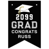 卒業12写真教室の年カスタム色 バンティングフラッグ (第1の旗)