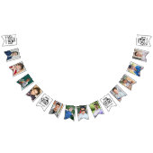 卒業12枚はっきりした写真タイプ年氏名 バンティングフラッグ (全)