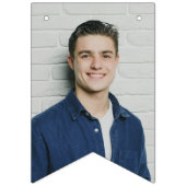 卒業12枚はっきりした写真タイプ年氏名 バンティングフラッグ (第2の旗)