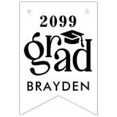 卒業12枚はっきりした写真タイプ年氏名 バンティングフラッグ (第1の旗)