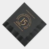 卒業15周年記念 箔ナプキン (右)