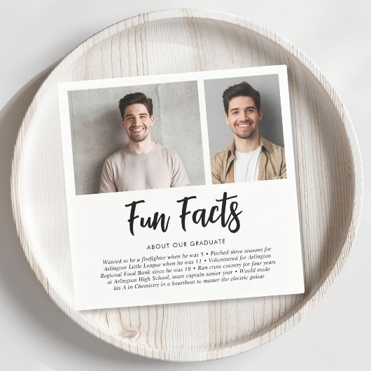 卒業2写真おもしろいの事実 スタンダードカクテルナプキン