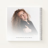 卒業2写真オーバーレイグラードゲストブック ノートブック (裏面)