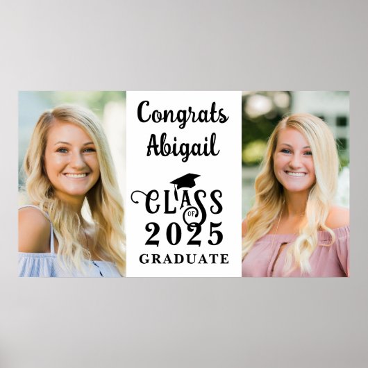 卒業2写真教室ファンシータイポグラフィ ポスター (正面)