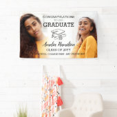 卒業2写真高校または大学の卒業 横断幕 (インサイチュ)