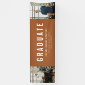 卒業2枚撮りテラコッタ・モダンパーティー 横断幕 (縦)