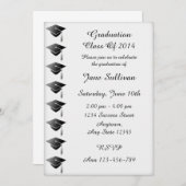 卒業2014お祝い招待状パーティー 招待状 (正面/裏面)