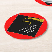 卒業2023党はラウンド紙コースターを支持 ラウンドペーパーコースター (アングル)