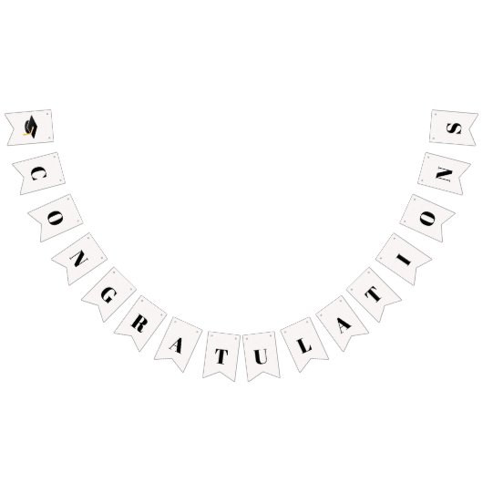 卒業2024おめでとう卒業キャップ バンティングフラッグ (全)