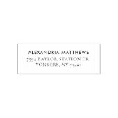 卒業2024カスタムシンプル差出人住所 セルフインキングスタンプ (デザイン)