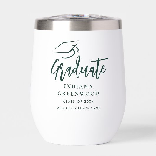 卒業2024スクリプトの緑パーソナライズされたのグラード (正面)