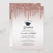 卒業2024バラ金ゴールドグラードパーティー 招待状 (正面/裏面)