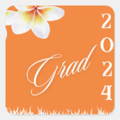 卒業2024封筒用シールとシール スクエアシール (正面)