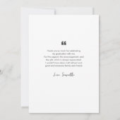 卒業2024 Grad Photo Script Thank You 招待状 (裏面)