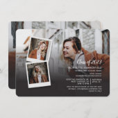 卒業2024 Photo Collage Gradパーティー 招待状 (正面/裏面)