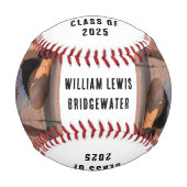 卒業2025の写真カスタム 野球ボール (正面)