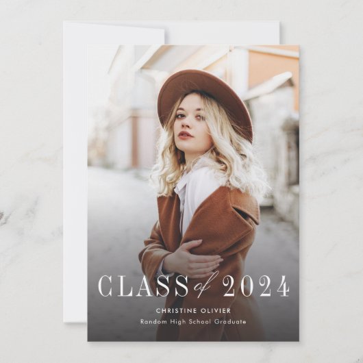 卒業2025の写真 案内状 (正面)