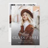 卒業2025の写真 案内状 (正面/裏面)