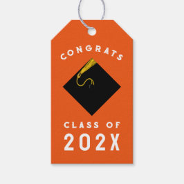 卒業2025オレンジ ギフトタグ