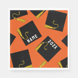卒業2025オレンジ スタンダードランチョンナプキン