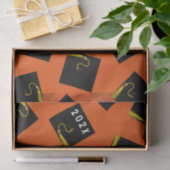 卒業2025オレンジ 薄葉紙 (ギフト)