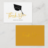 卒業2025スクリプトサンキューカード ノートカード (正面/裏面)