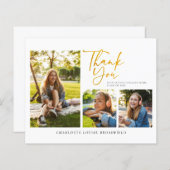 卒業2025スクリプトモダンサンキューカード (正面/裏面)