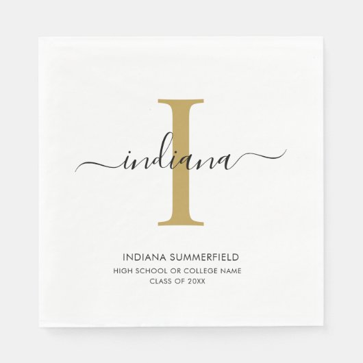 卒業2025スクリプト大学院パーティー紙 スタンダードランチョンナプキン (正面)