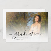 卒業2025スクリプト2写真グラード 案内状 (正面/裏面)