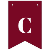 卒業2025バーガンディ写真グラードパーティー バンティングフラッグ (第2の旗)