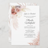 卒業2025パンパスグラスグラードパーティー 招待状 (正面/裏面)