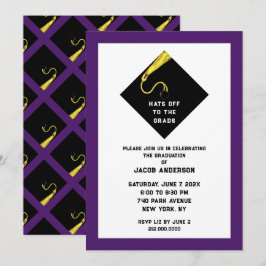 卒業2025パーティの招待状 招待状