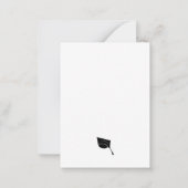 卒業2025パーティーグラードキャップ招待状 ノートカード (裏面)