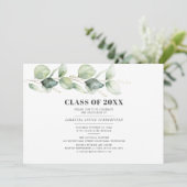 卒業2025パーティーモダンユーカリ 招待状 (スタンド正面)