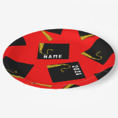 卒業2025パーティー紙プレート ペーパープレート (アングル)