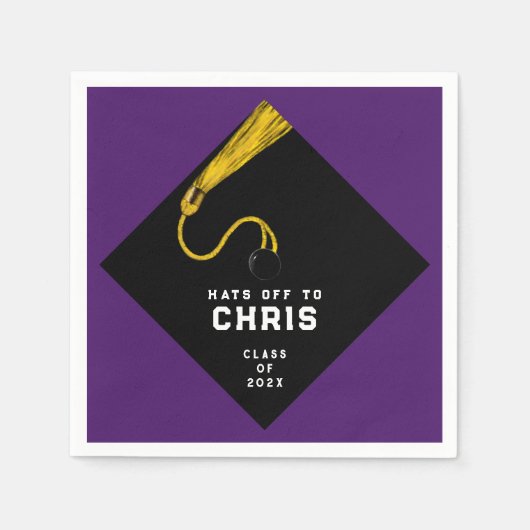 卒業2025パーティー スタンダードカクテルナプキン (正面)