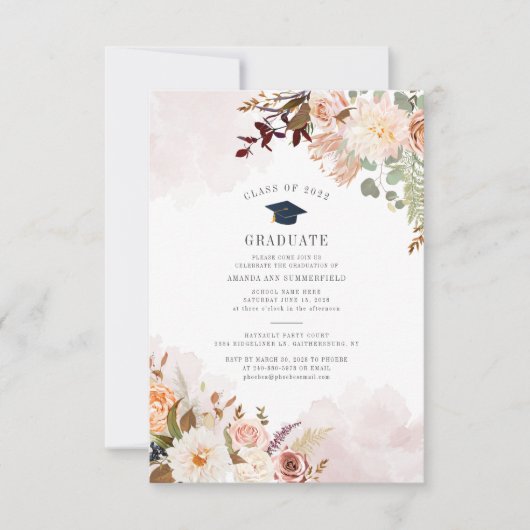 卒業2025フローラグラードパーティー 招待状 (正面)