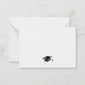 卒業2025ミニマリストスクリプトグラードパーティーカード ノートカード (裏面)