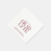 卒業2025モダンパーティー紙 スタンダードカクテルナプキン (角)