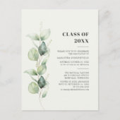 卒業2025ユーカリプタスグラードパーティー インビテーションポストカード (正面)