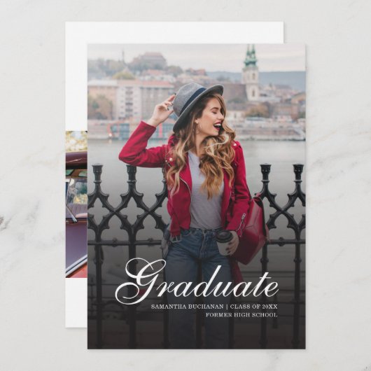 卒業2025写真グラモダンッド 案内状 (正面/裏面)