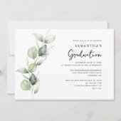 卒業2025写真ユーカリプタスグラードパーティー 招待状 (正面)