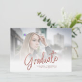 卒業2025写真手書きスクリプトグラード 案内状 (スタンド正面)